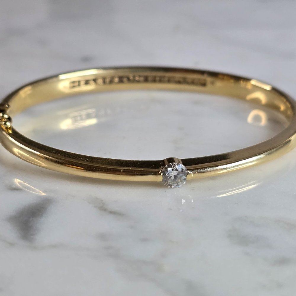 Womens Vintage Retired Hearts on Fire 18k Gold Diamond Bracelet 25.8g E7449